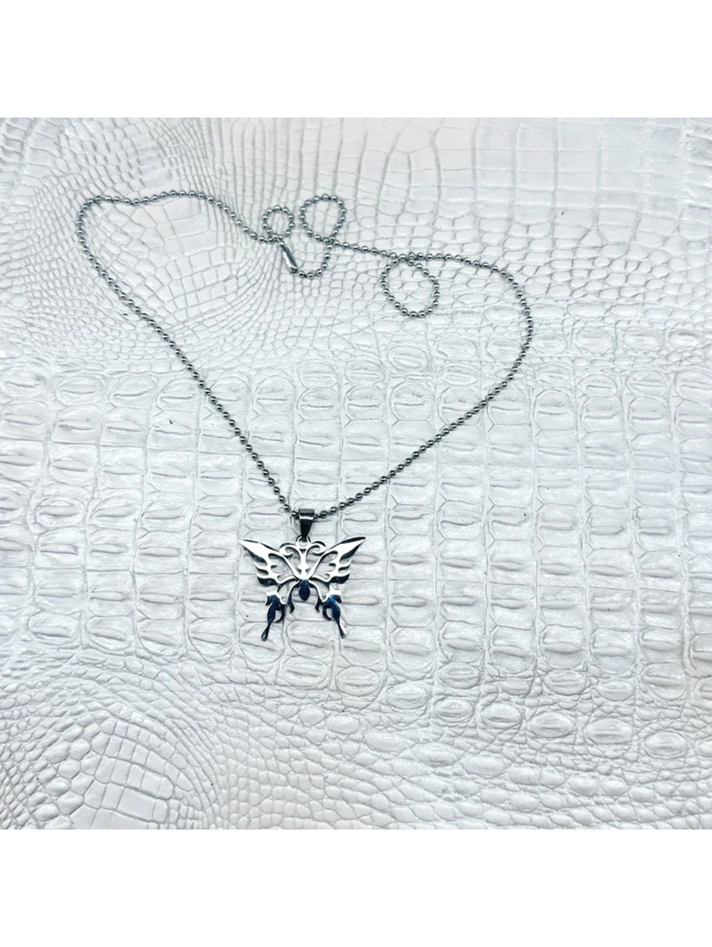5094mc. Tribal Butterfly Necklace